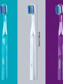 1pc Adult Orthodontic Soft Bristle Toothbrush, Suitable For Oral Care - Multicolor - View 2