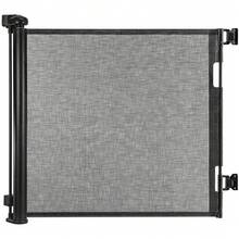 Retractable Stair Gate – 33" Tall Gate With One-Hand Operation For Stairs, Doorways, Hallways & Outdoor Use - Black - 180cm - View 4