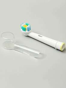 2-8个装电动牙刷头保护套，便携式电动牙刷头保护盒，电动牙刷头保护套，电动牙刷替换头保护套，家用牙刷保护套，返校旅行露营用品，家用清洁用品，家用小工具 - 無色 - 查看 2