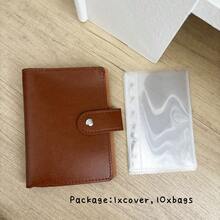 A7 PU Binder Cover, 6 Holes Loose Leaf Case, 45 Sheets Refill Papers, DIY 10pcs Sleeves, Junk Journal Collect Book Organizer - Rectangle - View 6