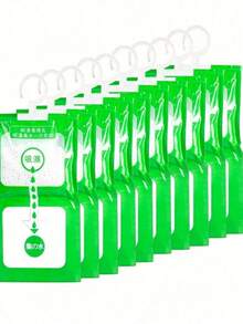 5pcs Wardrobe Dehumidifier Bags, Hanging Mold & Moisture Proof Pouches For Kitchen/Bathroom/Closet/Car - Multicolor - View 4