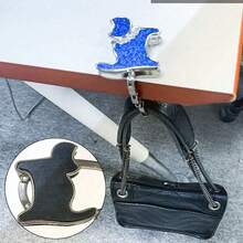 Cute Cat-Shaped Foldable Table Edge Hook, Compact And Portable, Can Be Carried In Bag. Simply Clip To Table Edge To Hang Bags And Handbags, Freeing Up Your Hands. Simple And Adorable Design, Both A Practical Storage Item And A Creative Gift For Women. - View 5