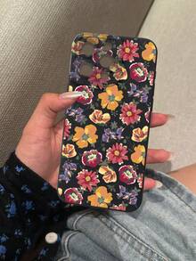Floral Flower Flat Art Pattern Liquid Silicone Mobile Phone Case Full-Body Protection Shockproof Anti-Fall TPU Soft Rubber Case Compatible With IPhone 13/11/17/17pro/16/14/15/15pro/15 Plus/15 Promax/7plus/8plus/X/Xs Max/Xr/11pro/12pro/13pro/14pro/12mini/13mini/11promax/12promax/13promax/14promax/14plus/17pro Max/17Air/6/6s Plus/7/8/16Pro/16plus/16promax/Se2/17promax&Compatible With Samsung Galaxy/A54/A14/A12/A13/A15/A32/A33/A24/A52S/S20/S21/S22/S23/S24/S23Plus/S24ultra/S25/A15/A33/A23 - Multicolor - View 2