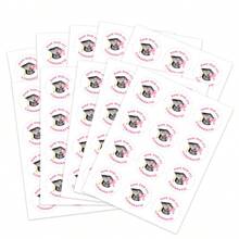 10pcs "She Did It" 2026 Graduation Theme Round Labels, Pink Graduation Gift Stickers, Graduation Party Decorations - Multicolor - View 7
