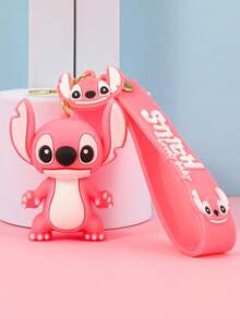 Disney, 1pc Cute Stitch Keychain, Cartoon-Themed Keychain Charm, DIY Backpack Accessory-Perfect For Car Keys, Bags, And More. It Also Makes An Ideal Gift For Friends And Partners During Back-To-School Season! - Multicolor - View 15