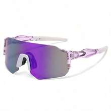 1pc Women's Outdoor Cycling Sports Eyeglasses, Y2K Style In Blue, Green, Pink, Suitable For Daily Fashion, Windproof Glasses For Hiking, Beach Travel, Vacation, Etc. - Gradient - View 8