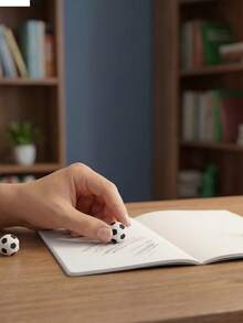 6pcs Football Shaped Erasers - Fun Learning Stationery Gifts Or Prizes - Football Eraser - View 2