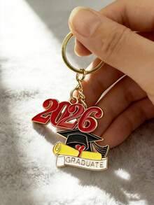 1pc/10pcs 2026 Graduation Keychain, Commemorative Graduation Gift Keyring, Unisex Alloy Oil Drop Graduation Cap Keychain, Graduation Ceremony Souvenir Gift, Backpack/Handbag Pendant, Daily & Holiday Accessory Gifts For Mother, Father, Graduation, And Teacher - Multicolor - View 33