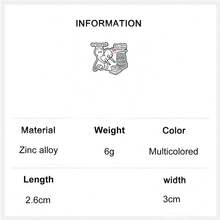 1件“趣味爱书人士珐琅‘你已经有足够多的书了’胸针，可作服装、自我关爱徽章、金属胸针、时尚翻领徽章、背包、衣服、珠宝包别针，毕业礼物” - 彩色 - 查看 7