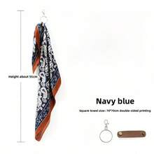 Retro Paisley Pattern Scarf, Unisex, Hip-Hop Small Neckerchief, Multi-Functional Silk-Feel Headband/Neck Scarf, Suitable For Street Dance, European And American Style - Multicolor - View 10