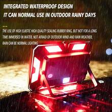 1 pieza Luz de campamento LED portátil recargable, foco de alta potencia para exteriores, iluminación de emergencia impermeable, lámpara colgante para la noche - Multicolor - Ver 10