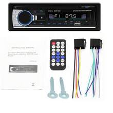 Radio de coche con audio USB/SD/MP3, Bluetooth y manos libres, con mando a distancia, color negro. - A - Ver 1