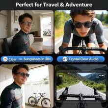 AI Smart Glasses With 8MP Camera - HD Video Recording Glasses With Audio, Music Playback, Wireless Call, Touch Control, Real-Time Translation, AI Object Recognition, Multifunctional Camera Glasses For Men Women, Translation Glasses For Travel & Outdoor - View 7