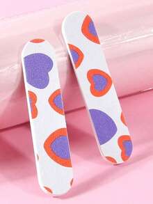 100/50/30/20/13/5/1pc Double-Sided Durable Portable Mini Nail File, Suitable For Natural Nails And Artificial Nails, Compact Colorful Design, Perfect For Manicure And Pedicure - Multicolor - View 9