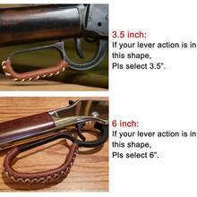 [Free Shipping]DOG Genuine Leather Lever Wrap For Lever Action Rifles & Shotguns, Handcrafted - Brown/Brown-thicker - View 6