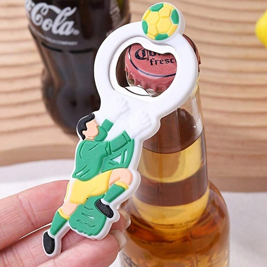 1 chiếc dụng cụ mở nắp chai chủ đề bóng đá World Cup - Thiết kế hình quả bóng đá, những quả bóng xếp chồng lên nhau, găng tay thủ môn, cầu thủ nhận bóng - Kết hợp silicon từ tính mạnh mẽ và thép không gỉ, thích hợp cho quán bar, sử dụng tại nhà, các bữa tiệc xem bóng đá, bia mùa hè, tiệc nướng BBQ, bộ sưu tập của người hâm mộ, quà tặng ngày lễ, quà tặng nam giới, trang trí tủ lạnh, phụ kiện thể thao, dụng cụ mở nắp chai từ tính hình quả bóng đá, dụng cụ mở nắp chai nam châm tủ lạnh chủ đề World Cup. - A - Xem 1