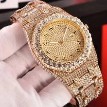 [Must-Have 2026]High Quality Iced Out  Wrist Watch Automatic Waterproof Bling Bling - Default - View 4