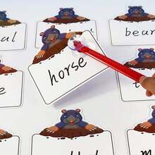 打地鼠互动式单词卡，英语学习工具，空白可重复使用，适用于课堂教学 - 彩色 - 查看 4