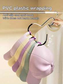 1pc/2pcs Hat Rack, Space-Saving Closet Hat Organizer, Multi-Functional Hanging Hat Display Rack, Wardrobe Accessory Organizer For Belts, Ties, Scarves, Vests, Hats, Bras, Shoes, Dresses, Pants, Jeans, Boots, Skirts, Suitable For Dorm/Home Use - MultiWarna - View 7