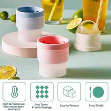 3pcs/6pcs 6.1cm Large Ice Ball Mold, Suitable For Whiskey, Cocktails, Juices, Bourbon, Keeps Drinks Chilled - Multicolor - View 6