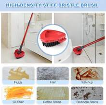 Mop Heads Replacements For O Ceda,Mop Replace Head For Oceda Rinseclean 2 Tank,Microfiber Mop Refills,Include 3 Spin Mop Replacement Head 1 Scrub Brush 1 Mop Base Machine Washable &Amp; Easy To Replace - White - View 6