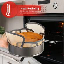 1/3pcs Silicone Bread Baking Mat, Reusable Non-Stick Bread Baking Tray Liner, Easy To Clean Bread Baking Mat Set For 9"X5" Bread Loaf Pan (Round), Suitable For Kitchen DIY, Home Events, Birthday Parties, Holidays And Festivals Baking, Baking Tools, Kitchen Accessories, Pastry Accessories - Grey - View 3