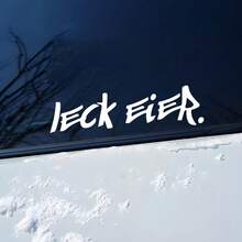 Leck Eier Personalized Text Car Sticker - A - View 6