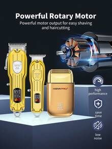 Bộ dụng cụ chăm sóc cá nhân chuyên nghiệp 3 trong 1 dành cho nam giới - Máy cạo râu điện sạc USB, máy tỉa râu chính xác, máy tỉa râu, bộ dụng cụ cắt tóc chuyên nghiệp - Bộ quà tặng lý tưởng cho gia đình trong bao bì trang nhã. - Xem 3