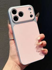 New Luxury Upgraded Version Instantly Convertible To 17 Series Orange Retro Phone Case, Suitable For IPhone 17Air, 16, 15, 14, 13 Pro Max, 17Pro, 17Promax, Large Camera Window Anti-Drop Soft Edge Hard Shell - Pink - View 3
