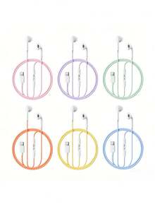 REMAX Headphone in-ear berkabel RM-10 memiliki desain in-ear yang nyaman, kualitas suara yang kaya, tampilan luar berwarna macaron yang stylish, kontrol tiga tombol pada kabel, dan mikrofon definisi tinggi untuk panggilan dan pemutaran musik yang nyaman. Headphone ini kompatibel dengan perangkat Apple, Huawei, dan Xiaomi. - View 2