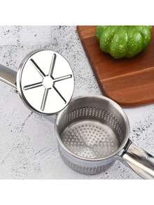 Stainless Steel Potato Masher Ricer - Potato Masher, Potato Press, Lemon Juicer, And Vegetable Crusher With Non-Slip Handle - Easily Mash And Prepare Rice, Fruits, And Vegetables Manual Kitchen Tool - Potato Masher - View 9