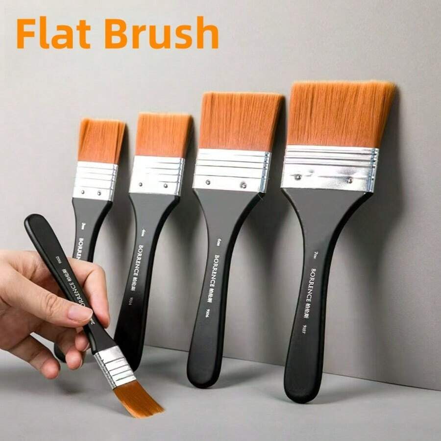1 Cọ vẽ nylon, cán gỗ chuyên nghiệp, lông mềm, chống rụng lông, bền, dẻo, vẽ mượt, dùng cho vẽ tranh acrylic, vẽ theo số, thủ công mỹ thuật, vẽ, tô màu, vẽ tranh trên vải, dụng cụ nghệ thuật, đồ dùng nghệ thuật, đồ dùng thủ công, cọ vẽ, cọ họa sĩ, bộ dụng cụ vẽ tranh, trường học, văn phòng, tự làm tại nhà, cọ vẽ