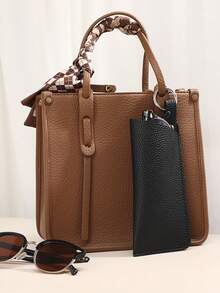 1pc Luxury Women's Eyeglass Case PU Leather Soft Holder Pocket Cases Slim Travel Pouch For Fashion Glasses Eyeglasses Readers Women Men Eyewear Accessories - Multicolor - View 14
