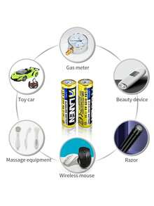 1.5V High Capacity AA/AAA Batteries, Durable And Powerful For Electronic Toys, Remotes, Displays, Electric Toothbrushes, Ideal For Halloween, Christmas, And String Lights. (Non-Rechargeable) - Multicolor - View 6