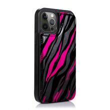 1pcs Pink Zebra Stripes On White Pattern Cardholder-Style  13 Case-Combines A Phone Case And Wallet In One. Handcrafted With A Premium Leather-Textured Finish For A Stylish Look, Featuring Built-In Card Slots | Black  13 Case - màu đen - Xem 6
