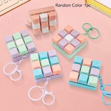 Colgante de tecla de teclado creativo para descompresión - Opciones de multicolor, con hebilla, adecuado para teclados mecánicos - Regalo del Día de San Valentín y accesorio de moda, 1 llavero de tecla de teclado de descompresión - Un juguete antiestrés con efectos de sonido, un alivio del estrés y colores brillantes y hermosos tipo macaron. - Multicolor - Ver 3