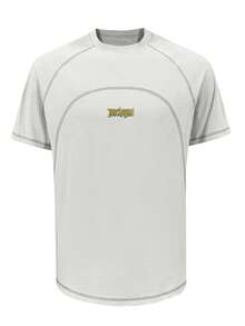 Men's Spring Letter Print T-Shirt Top, Sleeveless Vest Short Sleeve, Couple Matching Style, Spring/Summer/Autumn - White - View 3