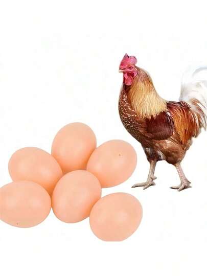 Bộ 6 quả trứng giả bằng nhựa, trứng nhân tạo giống thật để tự tay vẽ trang trí, trang trí nhà cửa, tiệc tùng. Nếu sản phẩm bị biến dạng, bạn có thể ngâm sản phẩm vào nước nóng và sản phẩm sẽ trở lại hình dạng ban đầu.