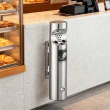 Ashtray, Waste Bin, Wall-Mounted Stainless Steel Container With Lock For Commercial Use In Hotels And Cafes - A - View 6