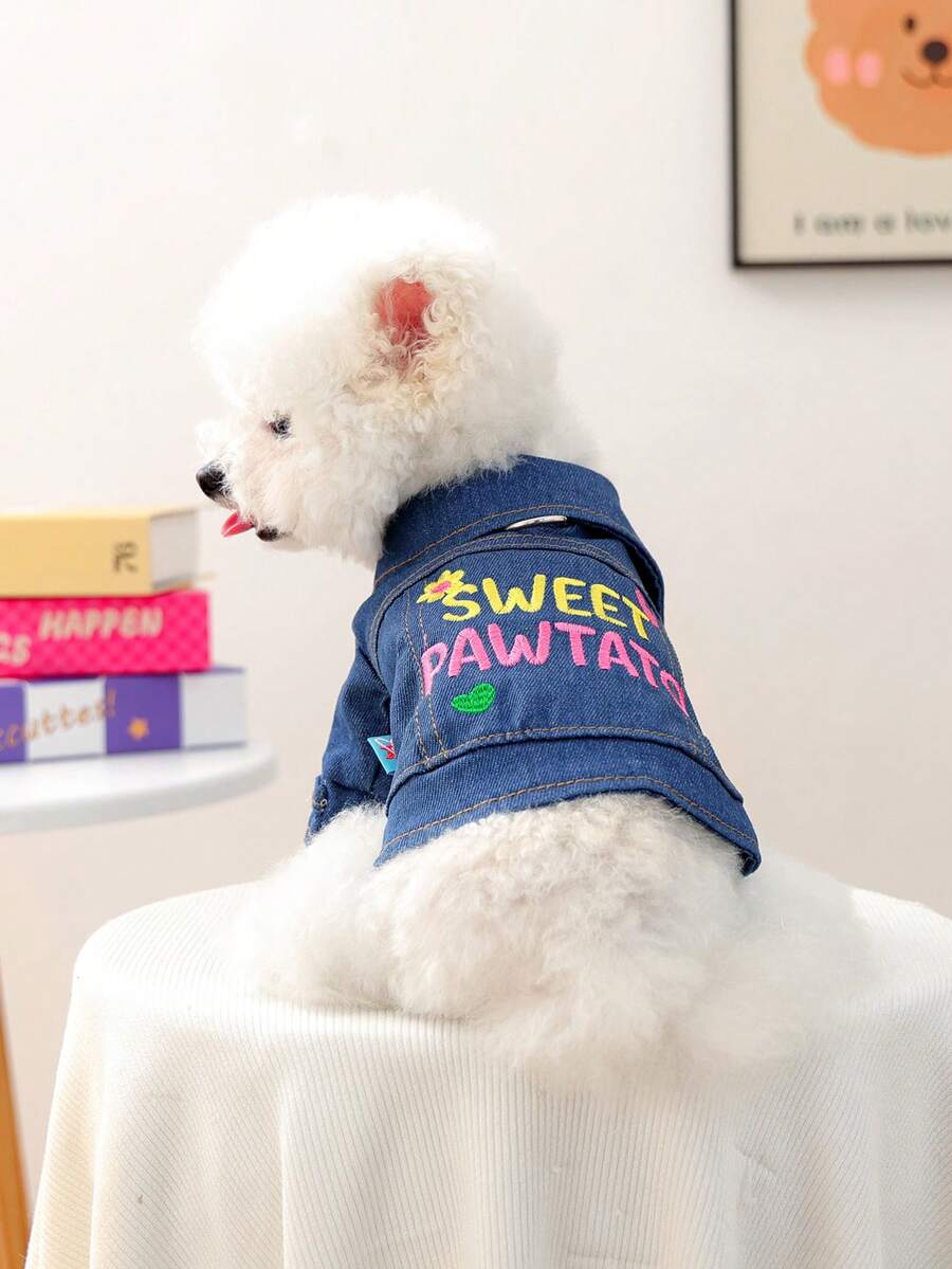 PETCIRCLE 1pc Pet Clothes Dog Jacket Small Dog Outfit Dirt-Resistant Durable 4-Leg Outfit - Small Potato Jacket