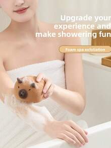 1 miếng bọt biển tắm hình chuột lang nước dễ thương - Mềm mại, nhẹ nhàng tẩy tế bào chết cho mặt và cơ thể - Ý tưởng quà tặng hoàn hảo - nhiều màu - Xem 4