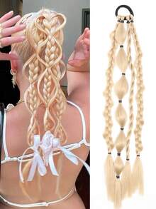 Tóc giả bện tay kiểu bong bóng, dài 20 inch, thích hợp cho nữ giới sử dụng hàng ngày. - Nhiều màu - Xem 14