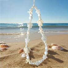 Summer Ocean Life Style Starfish, Sea Turtle, Faux Pearl, Seashell, Flower Beaded Soft Clay Chain Phone Lanyard, Travel Holiday Accessory Pendant - Multicolor - View 10