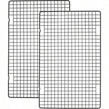 1/2/3 Packs Baking Cooling Rack, 16x10 Inch Baking Rack, Thickened Wire Cookie Rack, Suitable For Cooking, Baking, Grilling, Drying, Oven, Fits Half Sheet Pan, Black Christmas Party - Multicolor - View 1