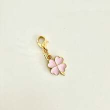 Alloy Four-Leaf Clover Bag Charm Set, Fresh And Elegant - Multicolor - View 6