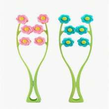 1 pieza Masajeador facial, Masaje facial, Rodillo de masaje con flores, Elevación y firmeza en línea en V, Herramienta de masaje manual multifuncional, Masajeador de yoga y pilates - A - Ver 7
