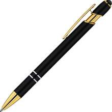 12pcs Black Ballpoint Pens With Stylus Tip, 1.0mm Black Ink Smooth Writing Pens, Metal Stylus Pen For Touch Screen, Back To School - Sets - View 6