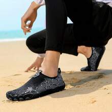 Men's Fashionable Slip-On Quick-Drying Comfortable Water Shoes, Lightweight And Stylish For Stream Trekking And Beach - Black - View 5