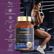 3Pack  Magnesium 12 In 1 Complex 700mg - Glycinate Citrate Malate Taurate - đóng gói - Xem 4