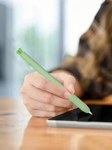 1个硅胶保护套，兼容Apple Pencil第一代和第二代，可爱胡萝卜笔套，苹果保护套，卡通风格 - 彩色 - 查看 10